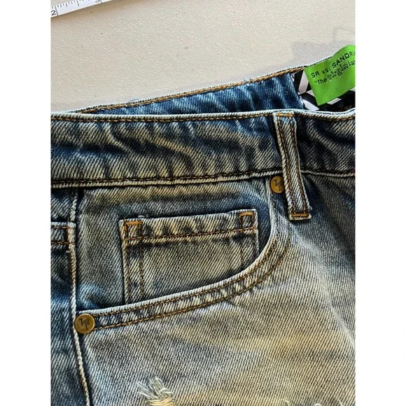 FREE PROPLE NWT WOMEN'S SIZE 27 “THE VIRGIN LABEL" DISTRESSED SKINNY JEAN - Picture 5 of 12